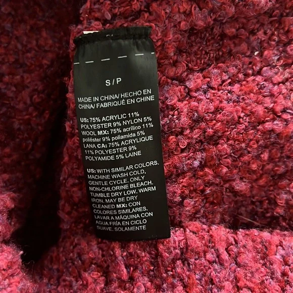 Whbm red sweater tunic s - Picture 13 of 13